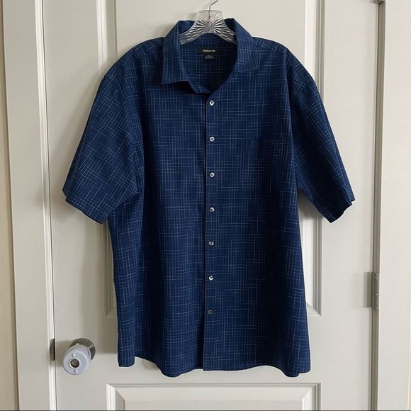 Claiborne Other - Blue short sleeve button down